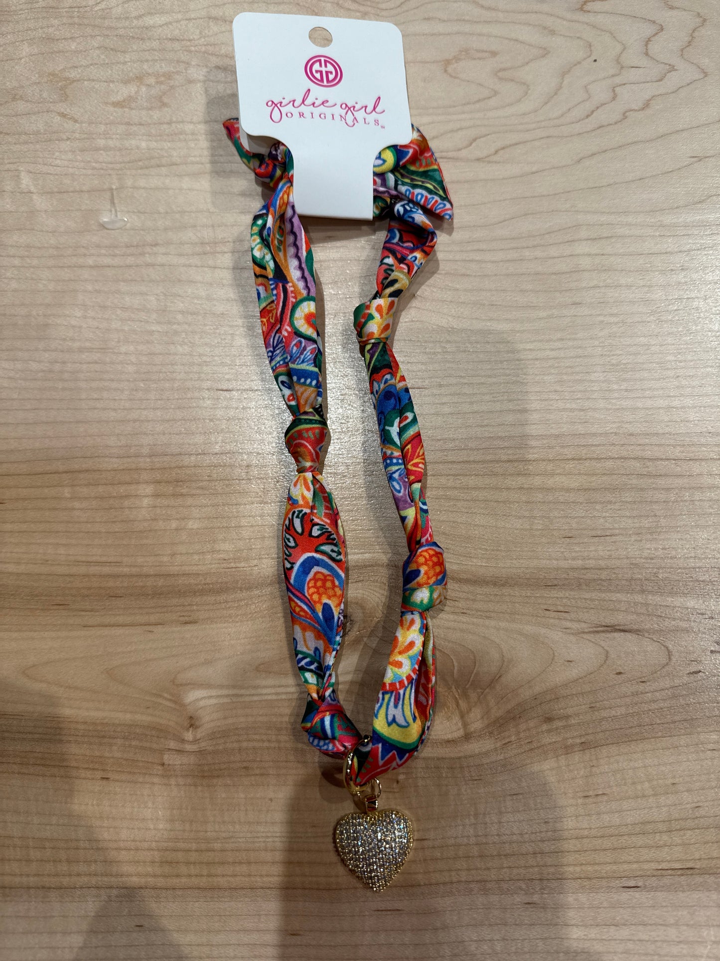 Scarf Necklace With Scarf Charms