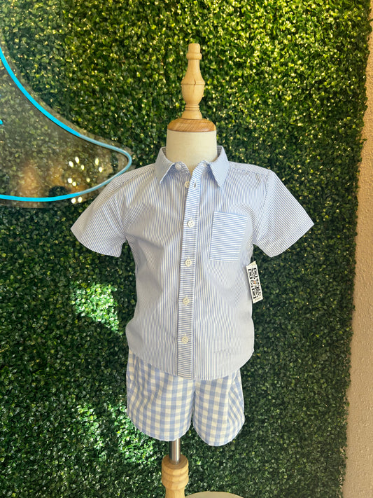 CLASSIC BOY SHORT BLUE SET