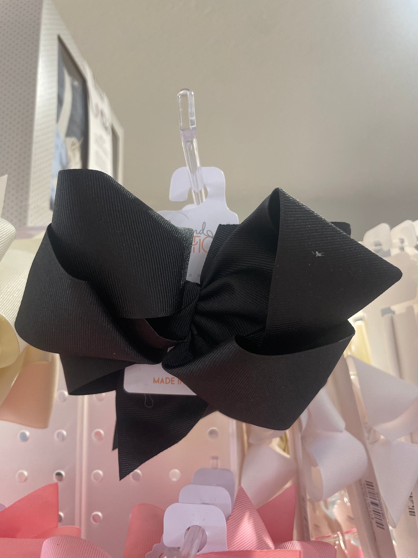 Huge Grosgrain Bow W Knot med alligator clip