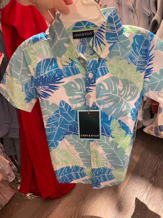 PALM LEAVES BUTTON DOWN