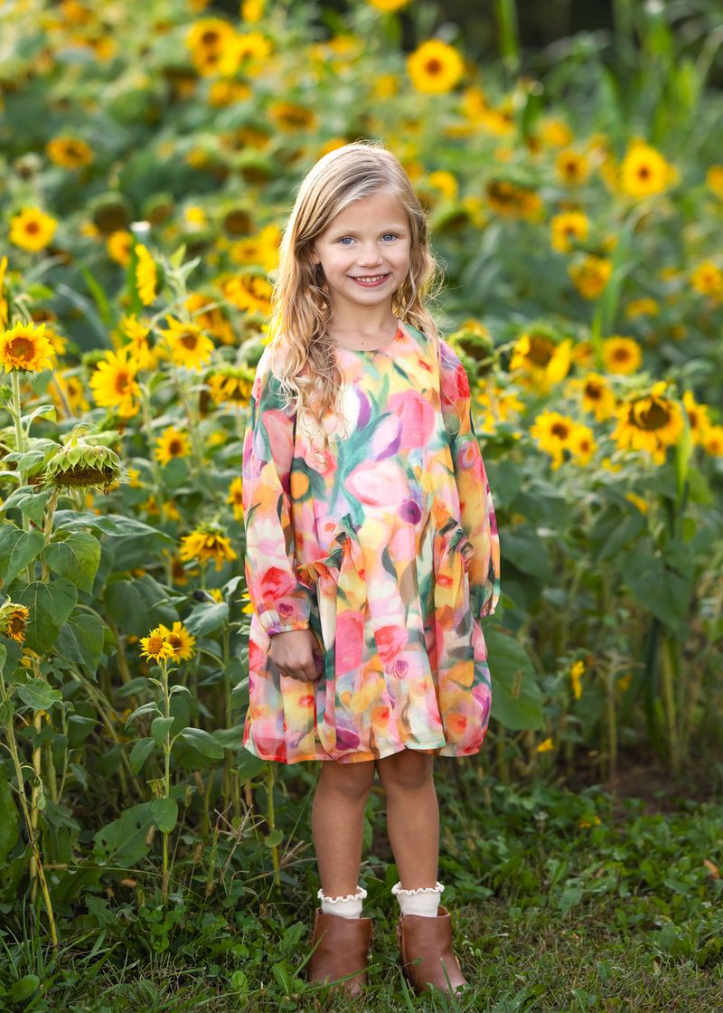 watercolor whimsey dress