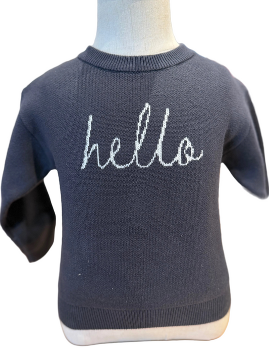 HELLO KNIT SWEATER
