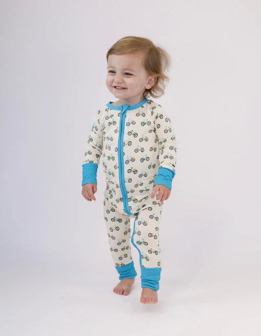 Bike Buddies LS Zip Up Onesie