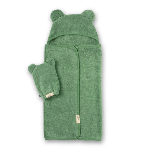 Bear Ears Hooded Towel + Wash Mitt