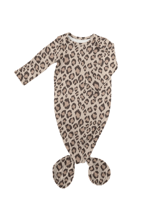 Leopard Knotted Gown