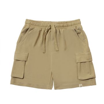 BEIGE PIQUE BRIAN CARGO SHORTS