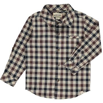 Brown/Black Plaid Atwood Woven Shirt