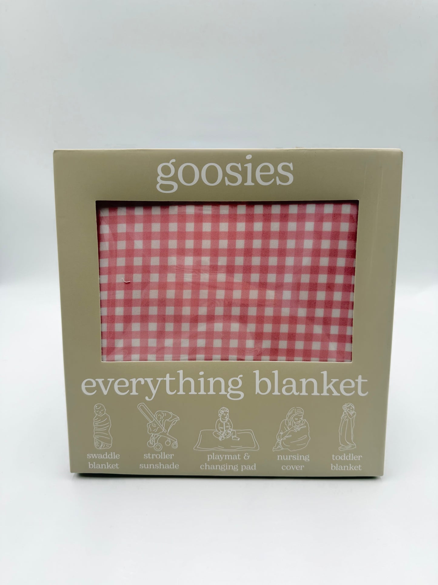 Pink Gingham Everything Blanket