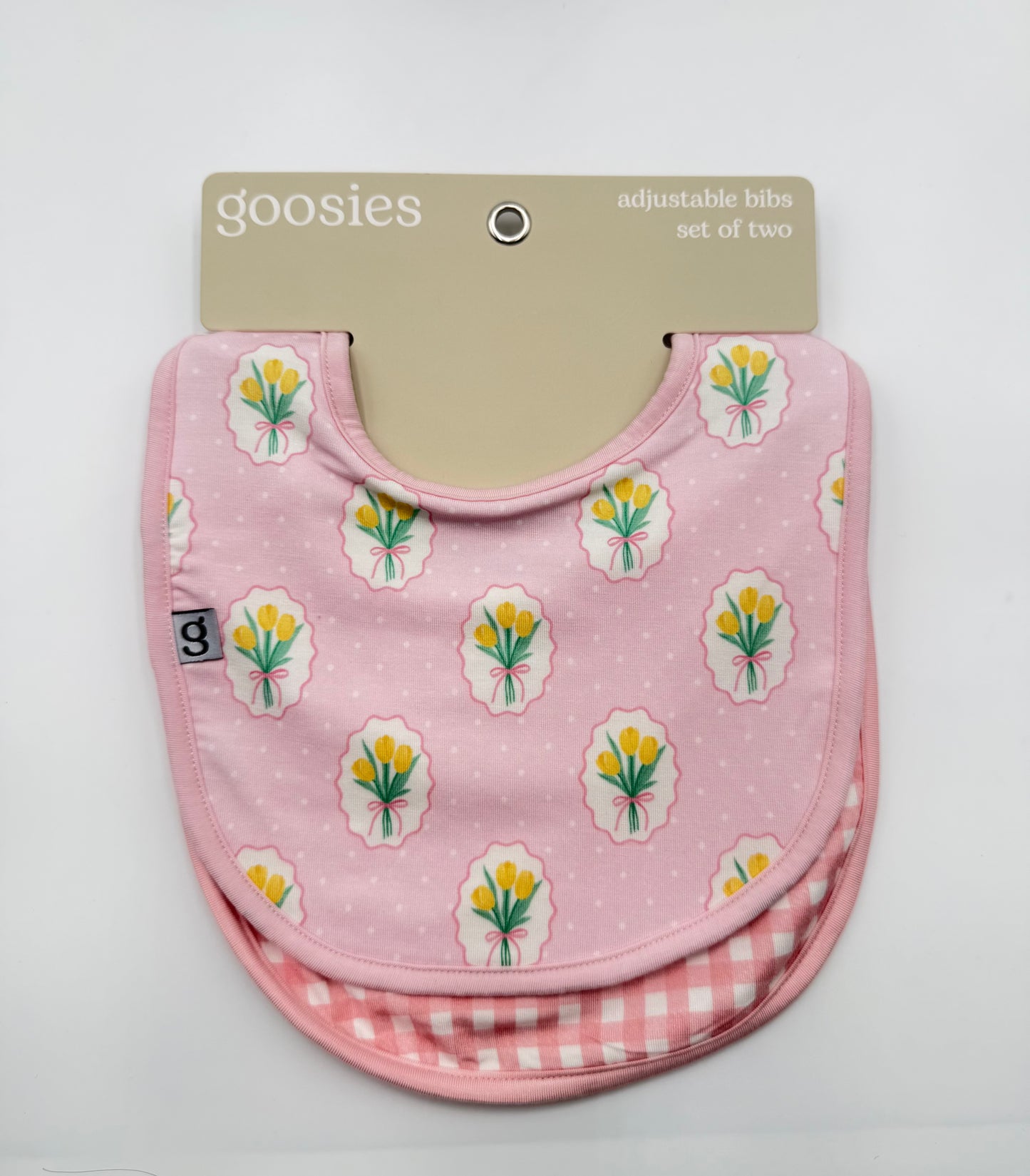Fancy Tulips Bib Set