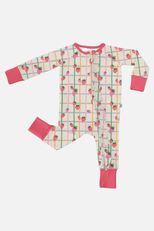 Berry Patch LS Zip Up Onesie