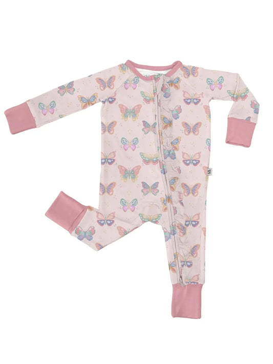 Butterfly Bliss LS Zip PJ