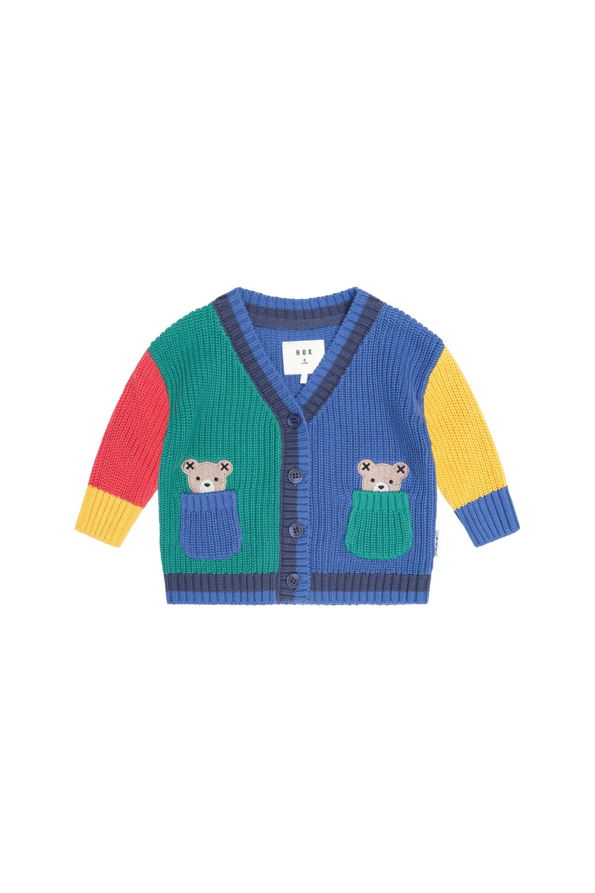 Colour Block Peekaboo Hux Cardi