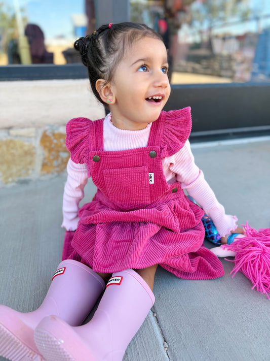 Berry Cord Tiered Pinafore