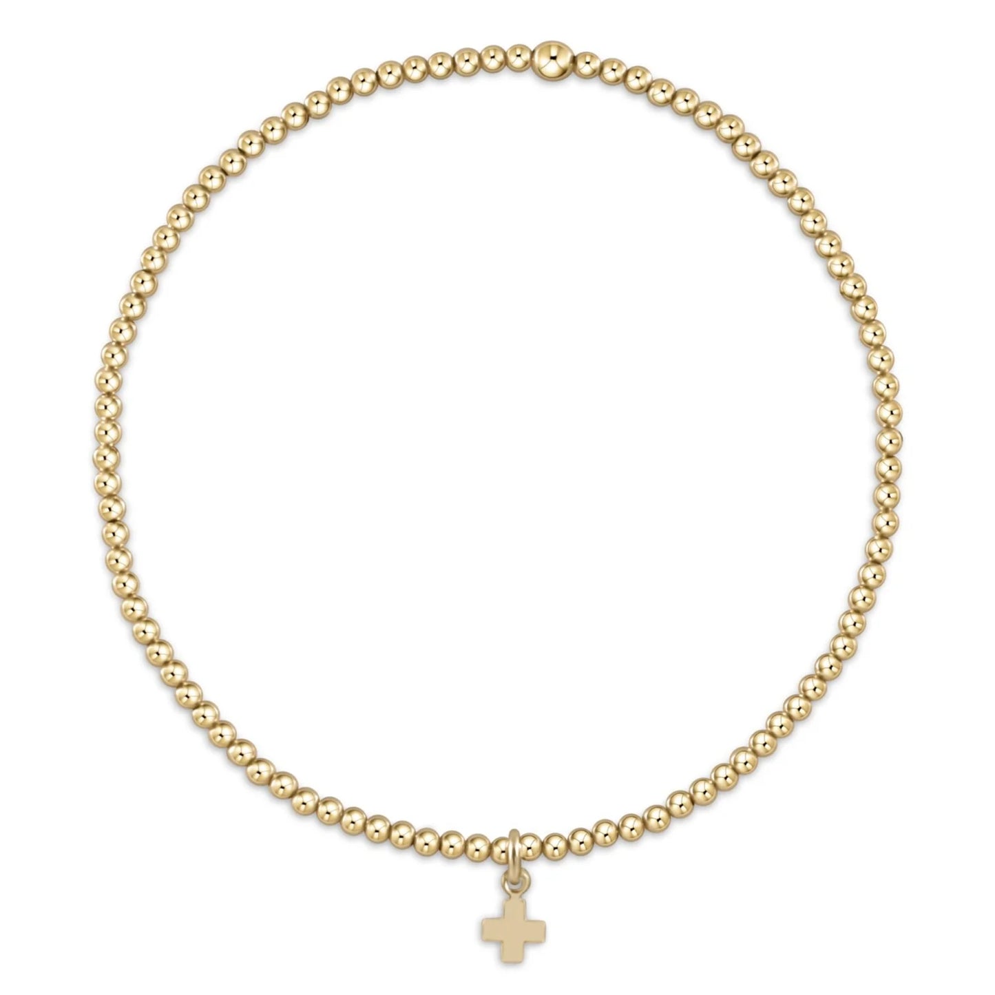 egirl Classic Gold 2mm Bead Bracelet