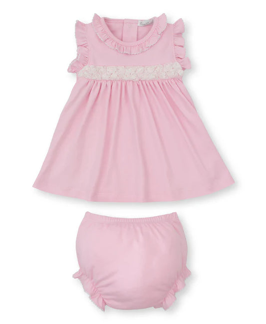 MINIATURE ROSES PINK DRESS SET