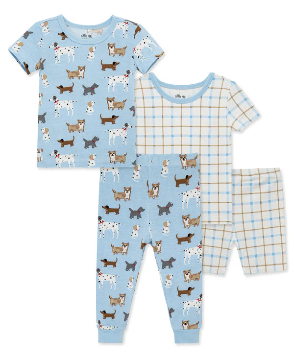 Toddler's Puppy 4-Piece Pajama Set