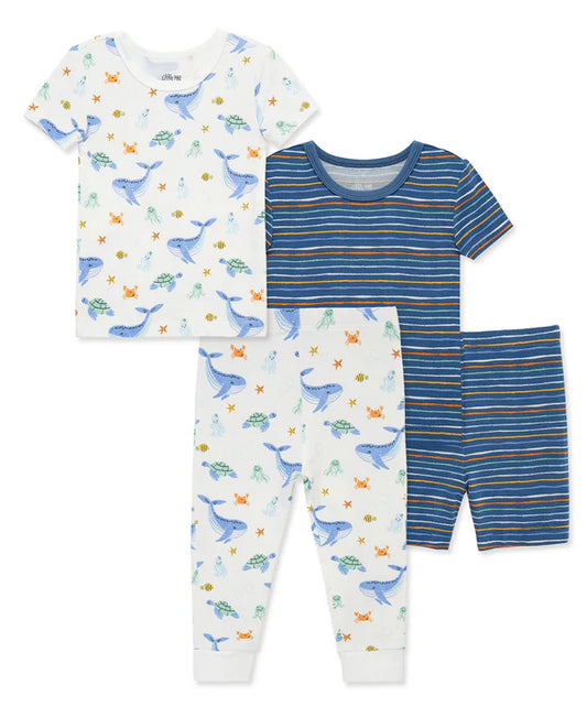Toddler's Ocean 4-Piece Pajama Set