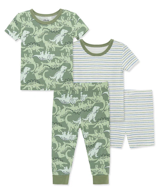 Baby's Dino 4-Piece Pajama Set