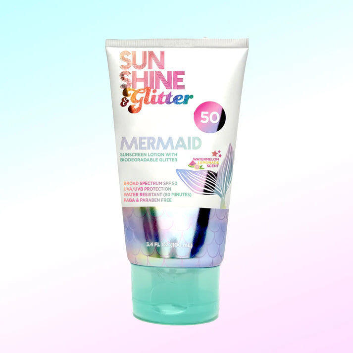 Mermaid Sunscreen Lotion W/ Glitter