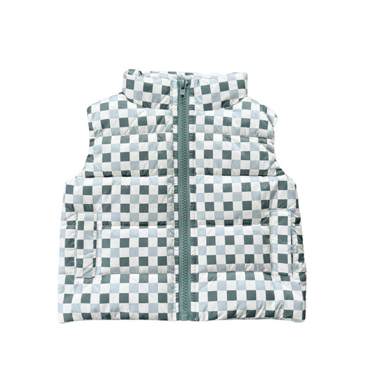 Fern Checkered Puffer Vest