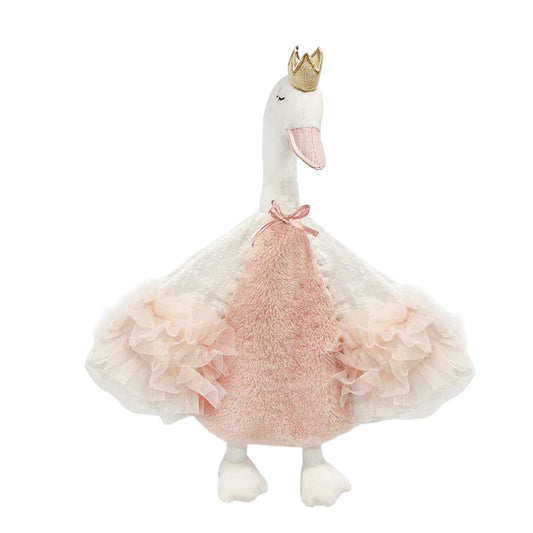 French Swan Muslin Swaddle Blanket