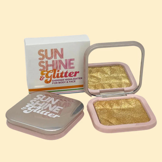 Sunshine & Glitter Highlighter Shimmer Compact