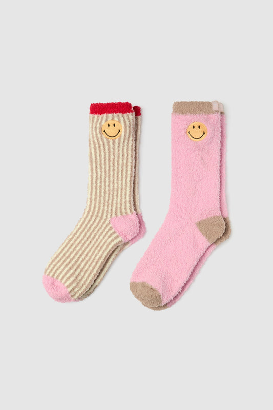 Smiley Ribbed Sock Set