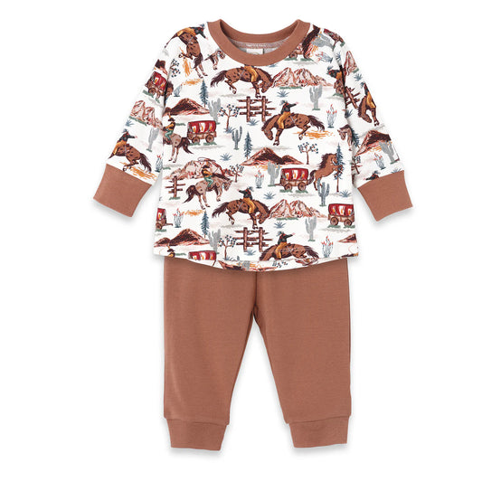 Western Spirit Crew Neck top and Pants