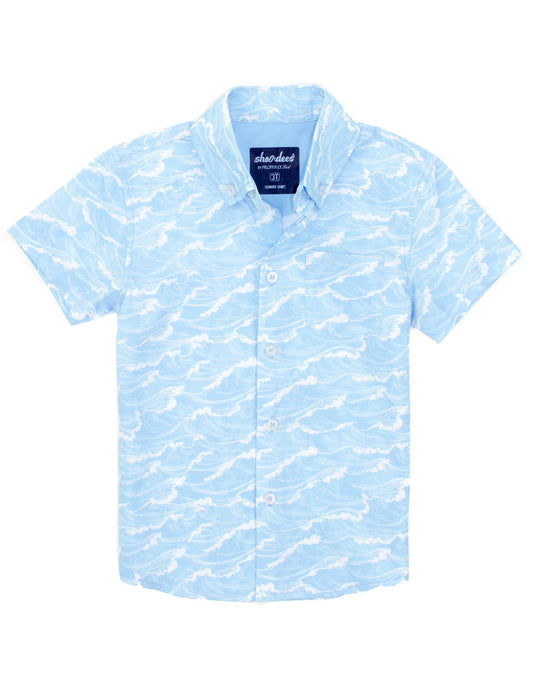 BOYS SHORDEES SUMMER SHIRT WHITE CAP