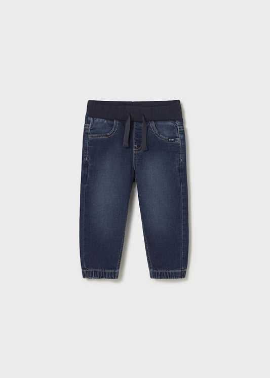 Soft Denim Jogger Pants