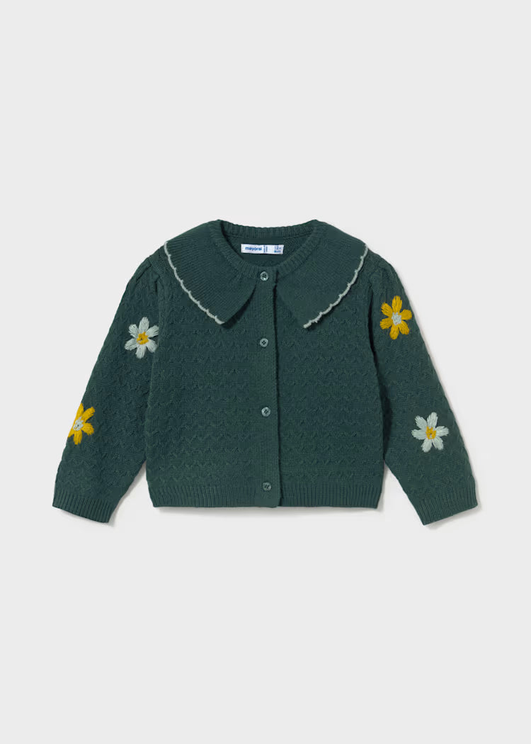 Baby Floral Knit Cardigan