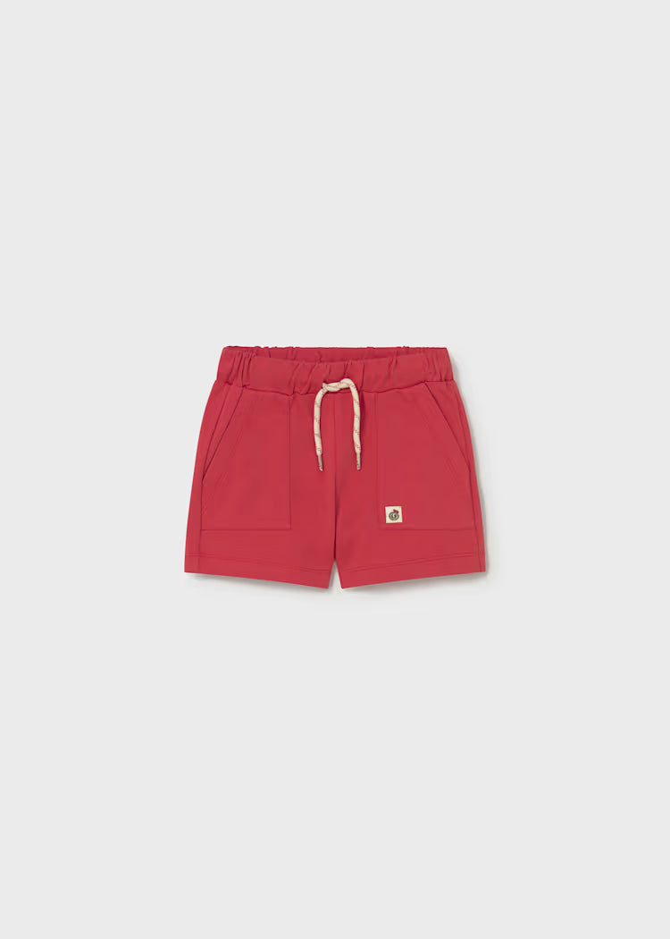 Red Baby French Terry Shorts