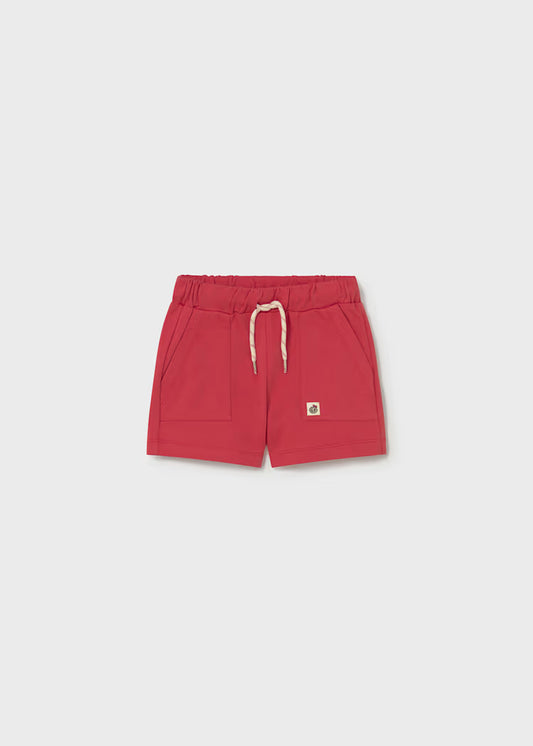 Red Baby French Terry Shorts