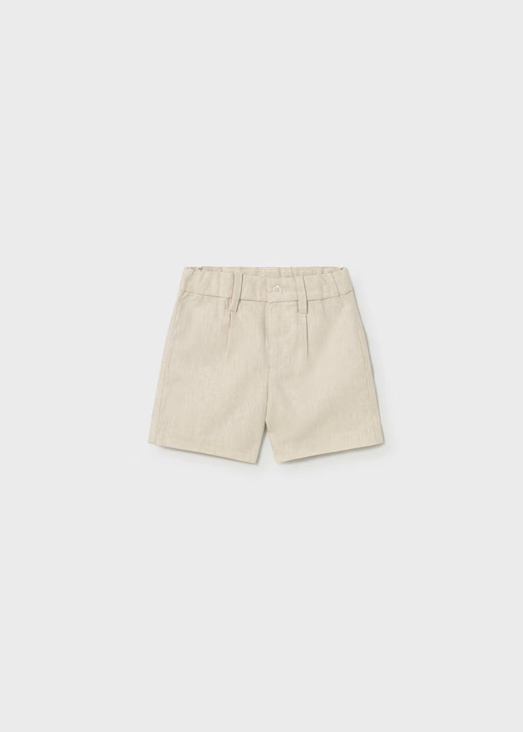 Mixed Oat Linen Shorts