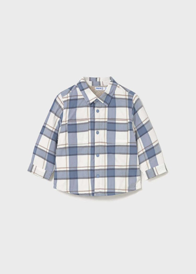 Baby Plaid Overshirt iceberg