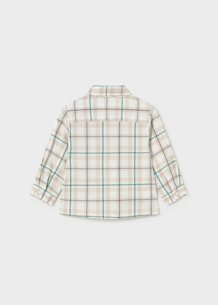 Boys Plaid Woven Cotton Shirt
