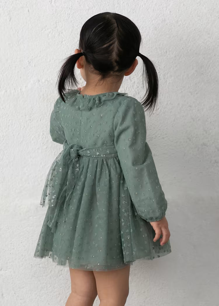 Baby Pine Green Tulle Dress