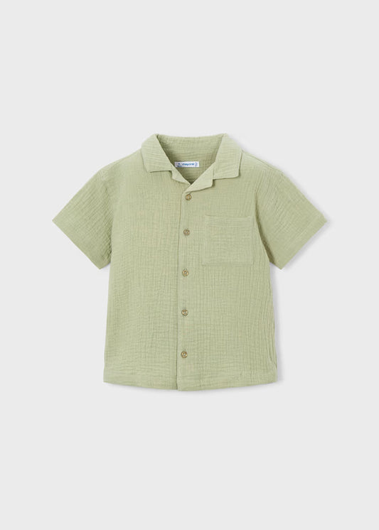 Boy's Green Bambula Shirt