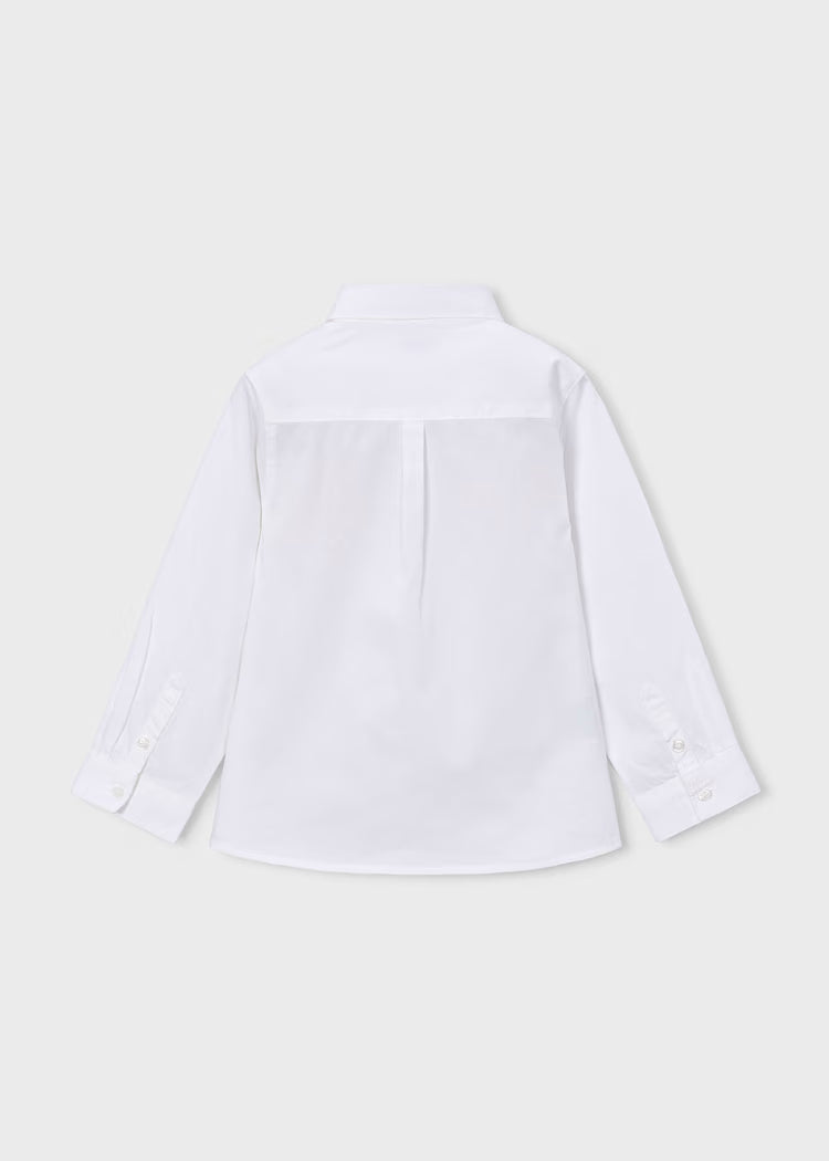 Boys White Button Up Shirt