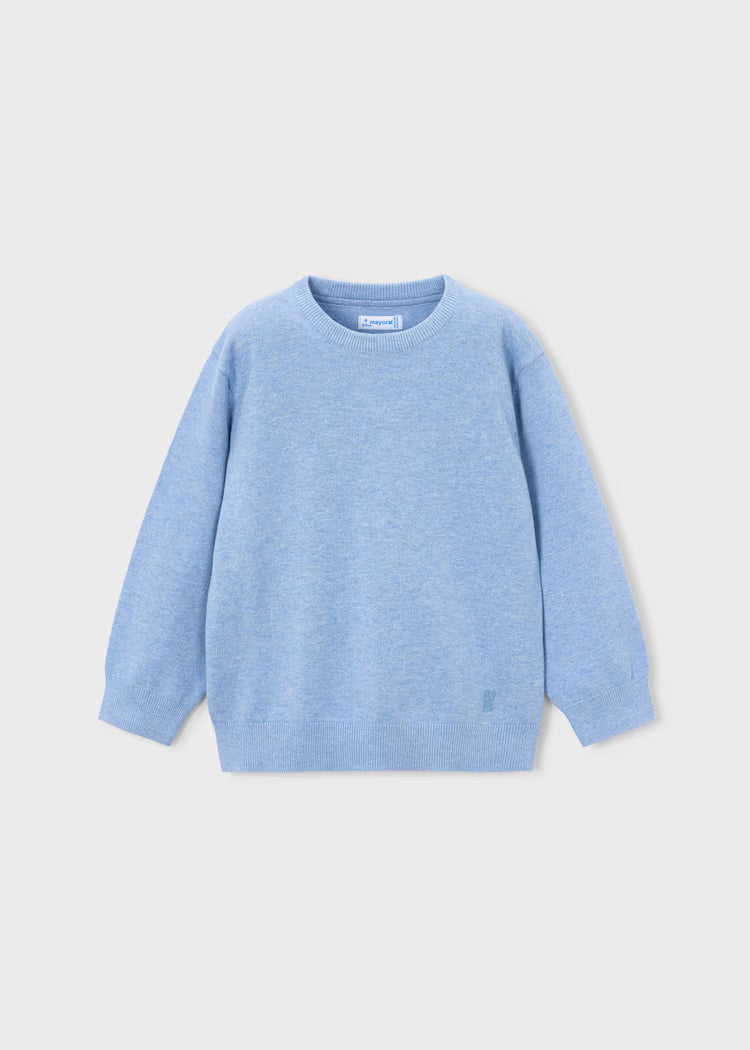 Basic Cotton Jumper w round neck