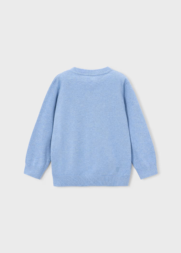 Basic Cotton Jumper w round neck