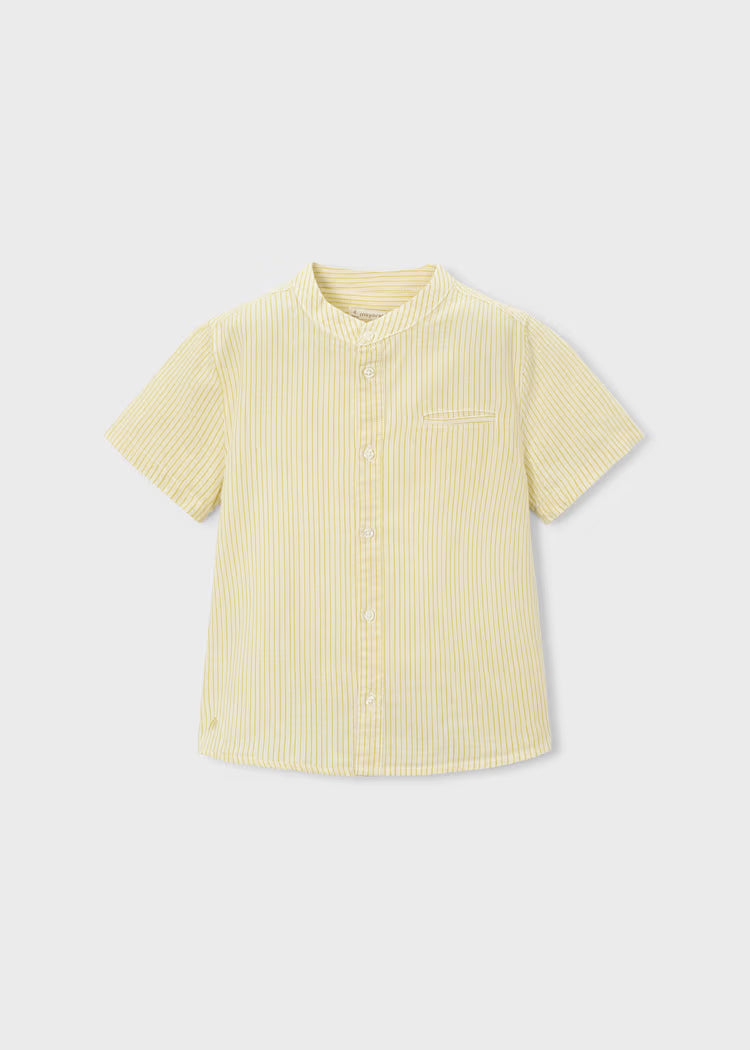 Linen Mao Collared Shirt
