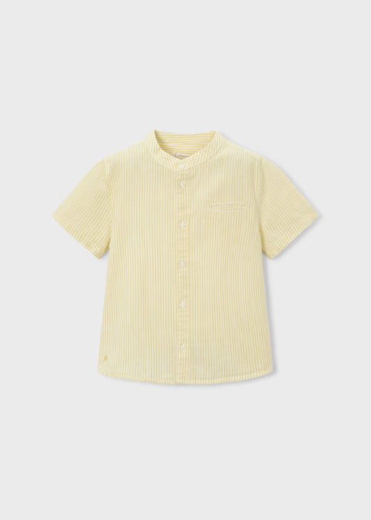 Linen Mao Collared Shirt