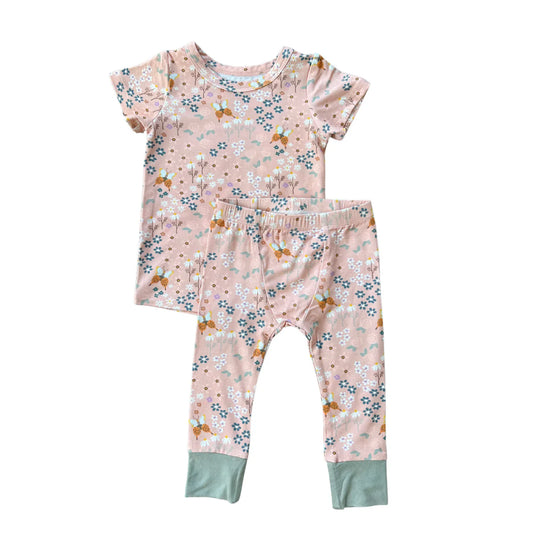Butterfly Garden Short Sleeve Lounge Set
