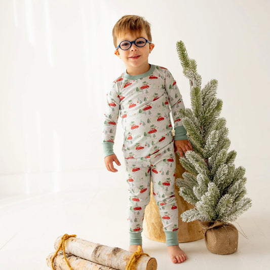 Evergreen Express Long Pajamas