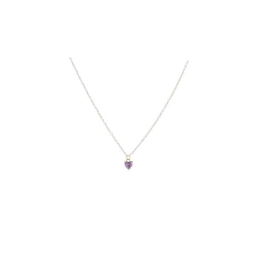 KIDS 18K GOLD PLATED CABLE CHAIN NECKLACE WITH BIRTHSTONE