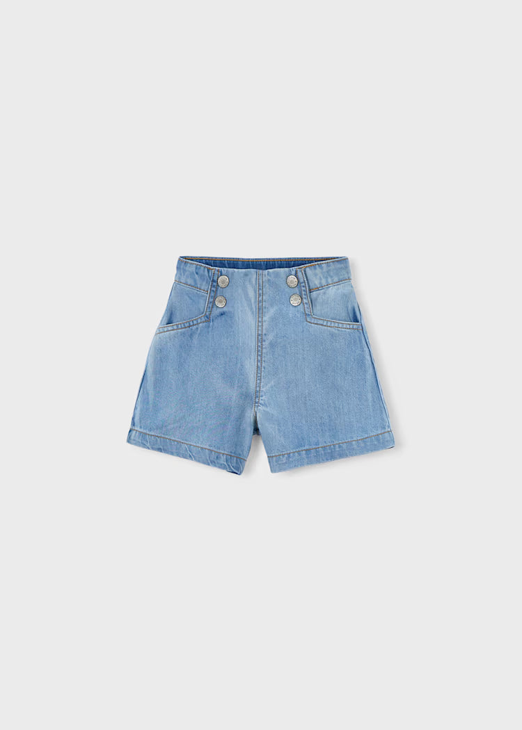 Girl Light Denim Shorts