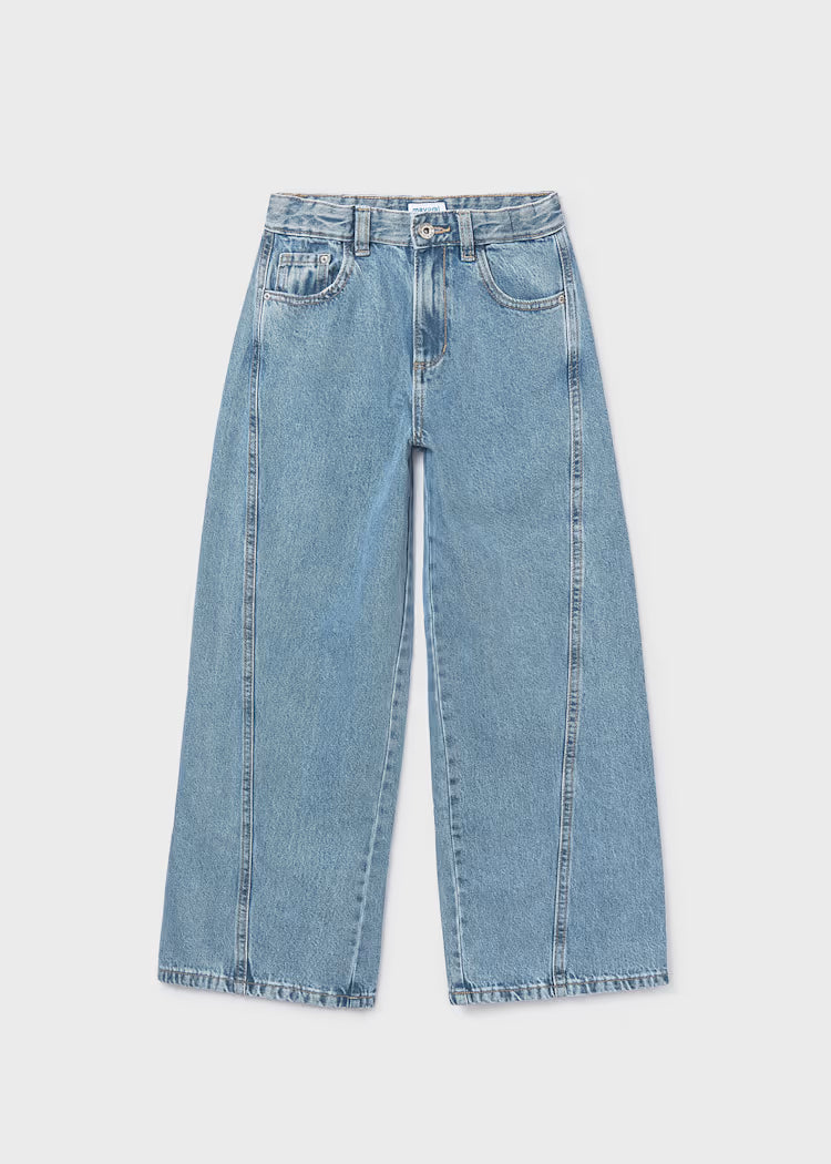 Girl Denim Wide-leg Pant