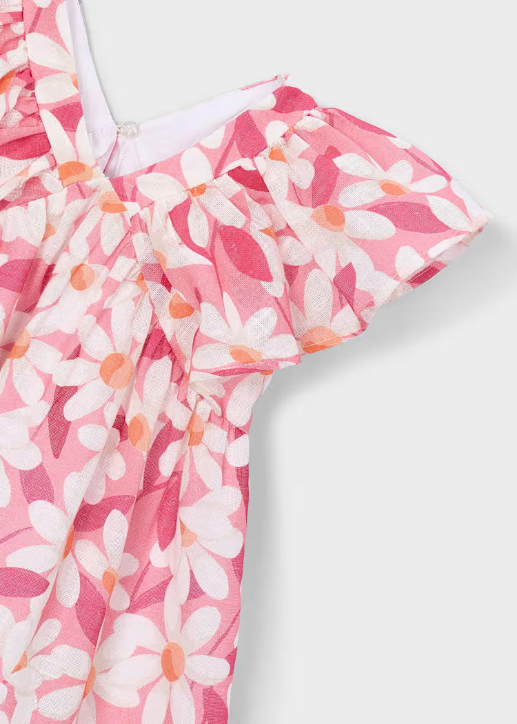 Girls Pink Floral Dress