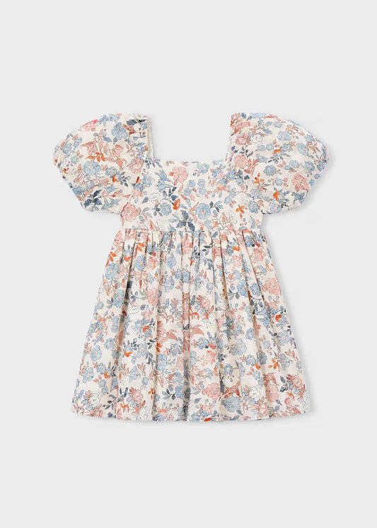 Girl Puff Sleeve Floral Dress